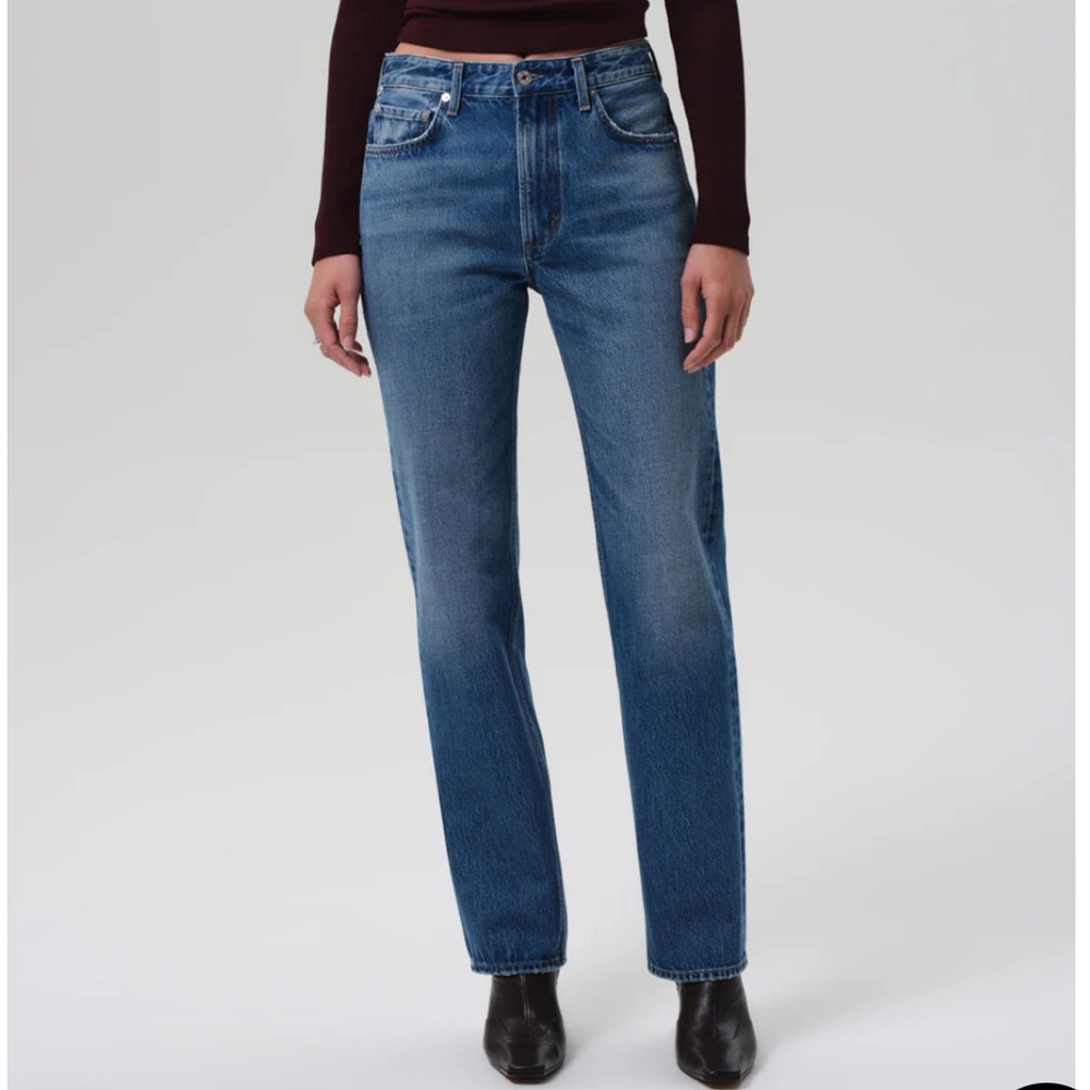 Citizens of Humanity Zurie Straight Jeans Blue Denim Size 27